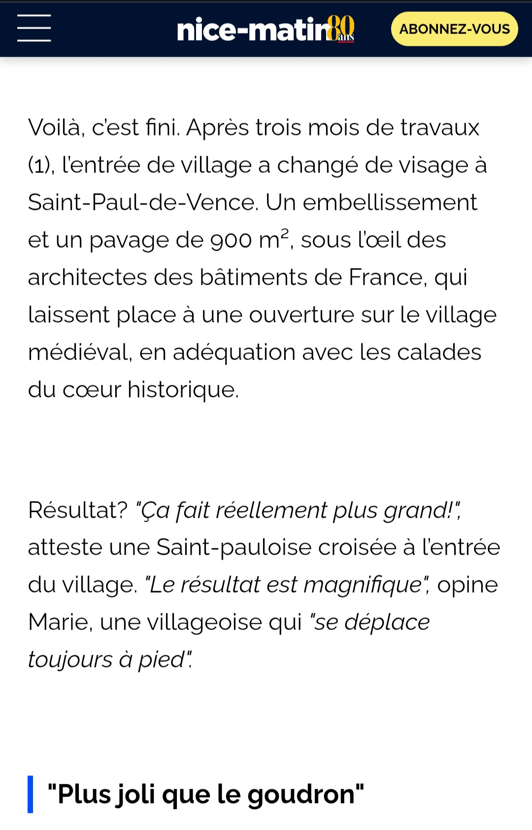 Nos prestations goudronnage, dans les Alpes-Maritimes